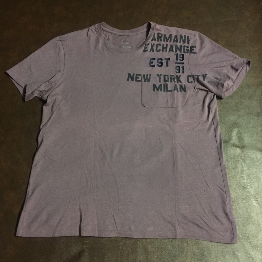 Armani Exchange Tee XL purple